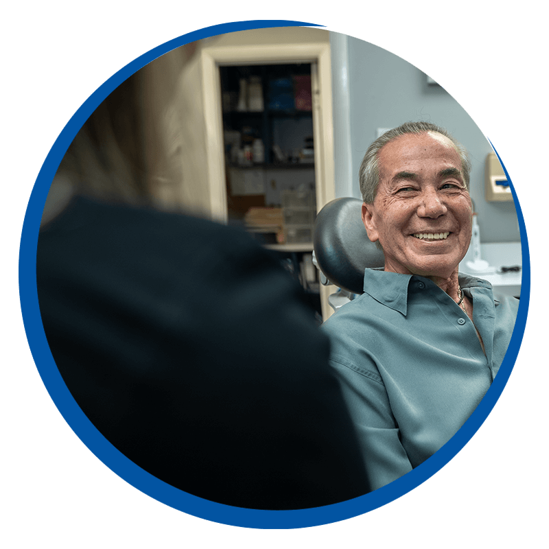 patient smiling