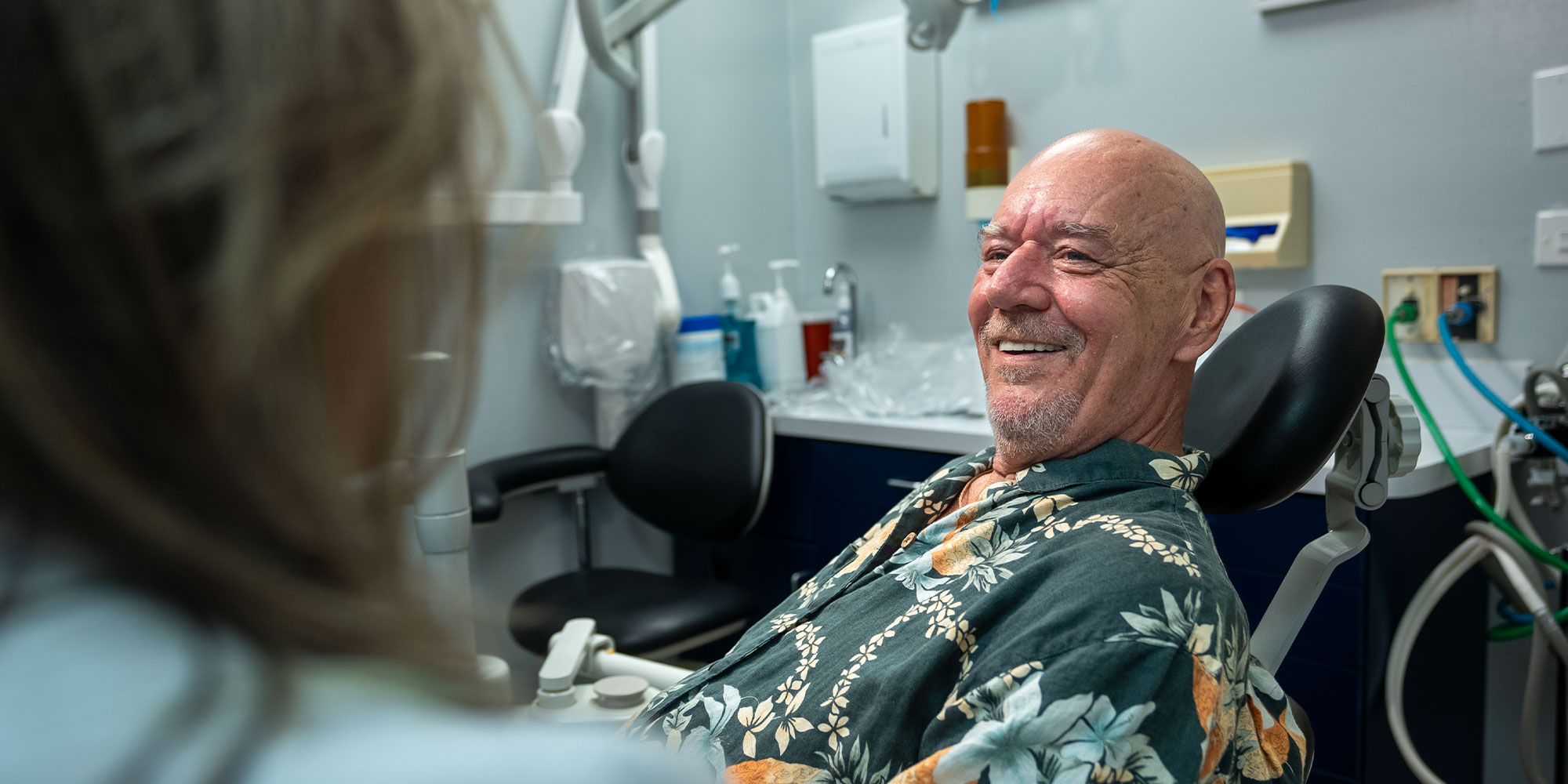 patient talking to Dr.Franco to see if they are a candidate for dental implants