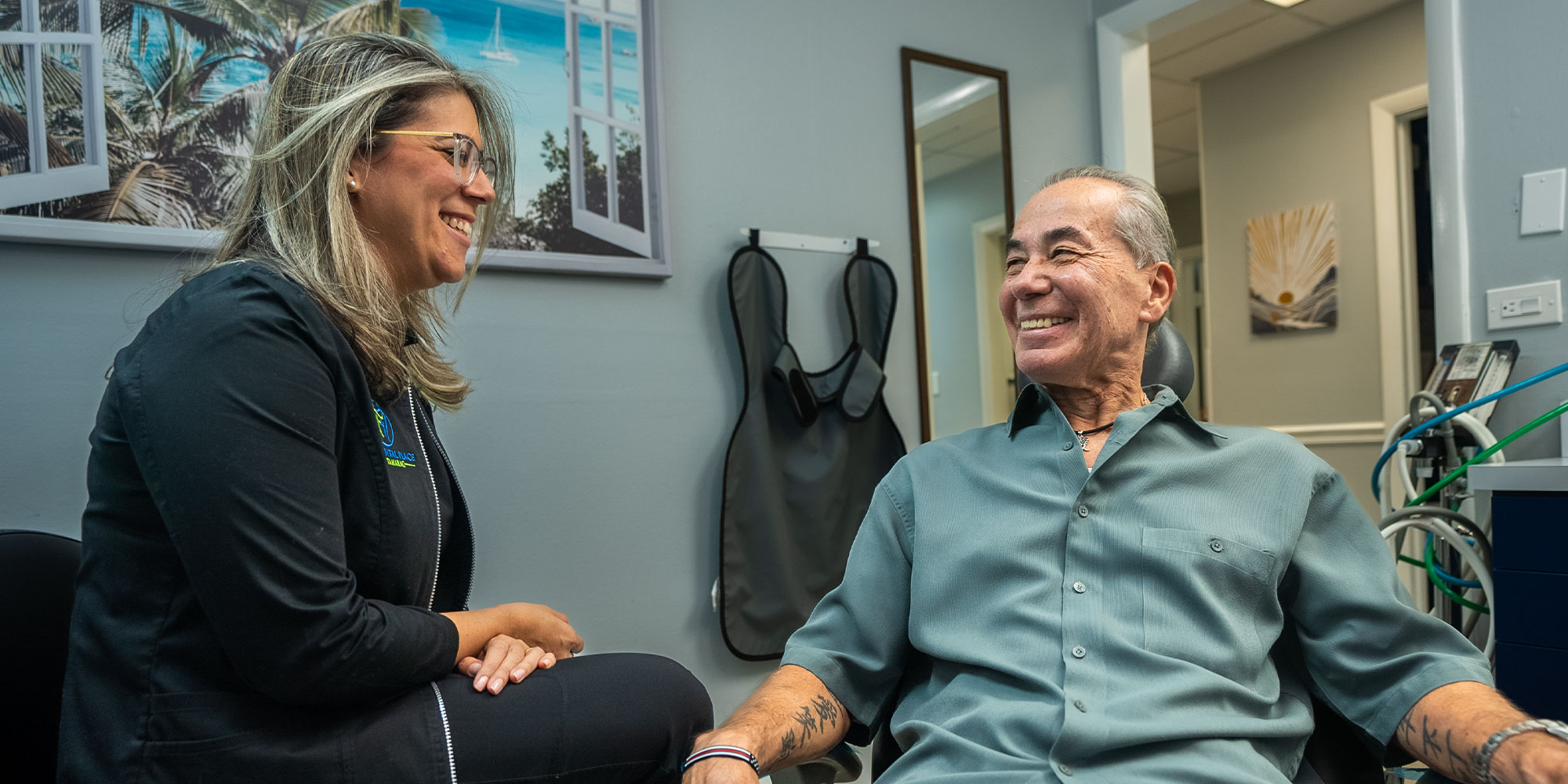 Dr. franco consulting with patient